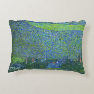 Coussins Décoratifs Unterach am Attersee de Klimt, Art Nouveau vintage