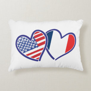Coussins Décoratifs USA—France-Love