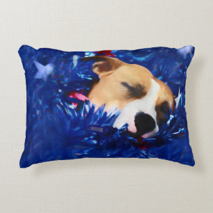 Coussins Décoratifs USA Patriotique Chien American Pit Bull Terrier