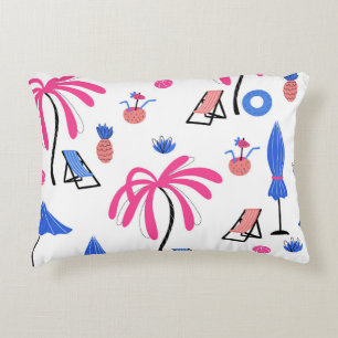 Coussins Décoratifs Vacances d'été : Palm Trees Ananas Motif