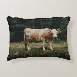 Coussins Décoratifs VACHE CHAINÉE Brown ET BLANCHE