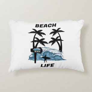 Coussins Décoratifs Vague de plage Funny