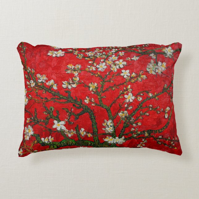 Coussins Décoratifs Van Gogh Almond Blossoms Rouge (Devant)