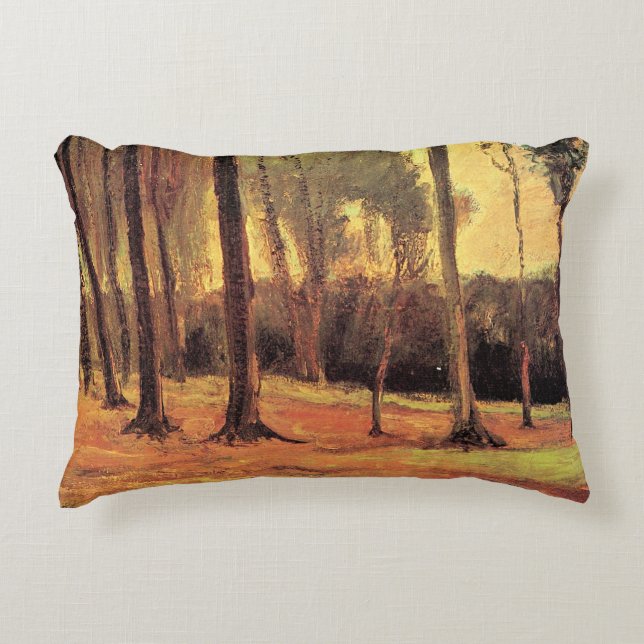 Coussins Décoratifs Van Gogh - Bord d'un bois, (Devant)