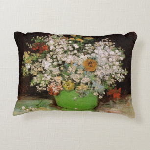 Coussins Décoratifs Vase avec fleurs de Zinnia par Vincent van Gogh