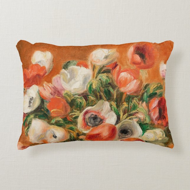 Coussins Décoratifs Vase d'anémones par Renoir (Devant)