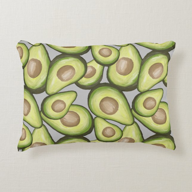 Coussins Décoratifs Végétal Cuit Gourmet Avacados (Devant)