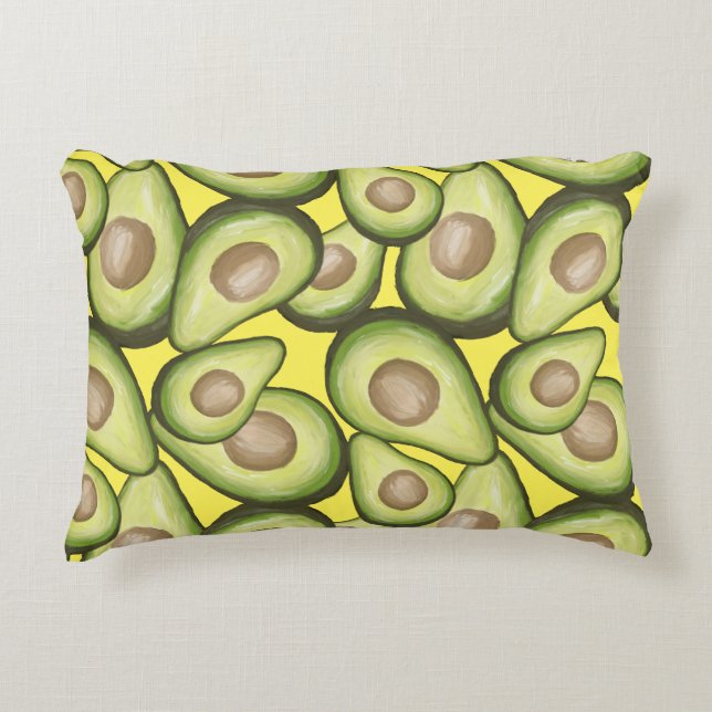 Coussins Décoratifs Végétal Cuit Gourmet Avacados (Devant)