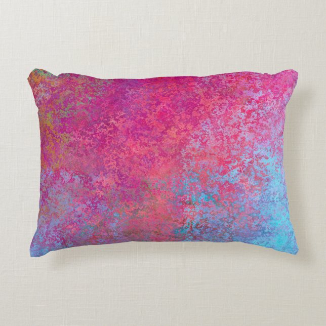 Coussins Décoratifs Verser acrylique Abstrait pour coucher de soleil m (Devant)