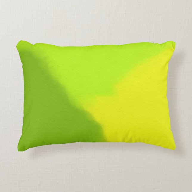 Coussins Décoratifs Vert citron et jaune (Devant)