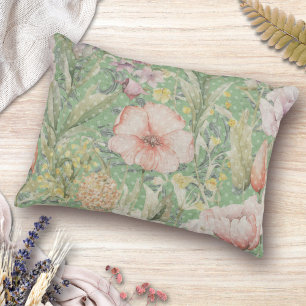 Coussins Décoratifs Vert Vintage Floral Modèle Avec Pois