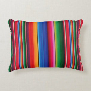 Coussins Décoratifs Vibrant mexicain rayé design occidental