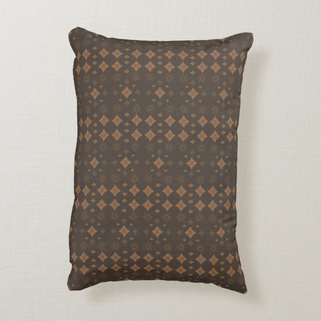 Coussins Décoratifs Vibrations Rétro Marron et Or (Dos(Vertical))