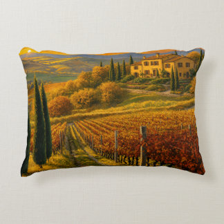 Coussins Décoratifs Vignoble de Golden Hillside – Oreiller Rectangulai