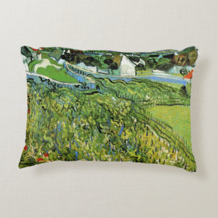 Coussins Décoratifs Vignobles avec vue sur Auvers de Vincent van Gogh