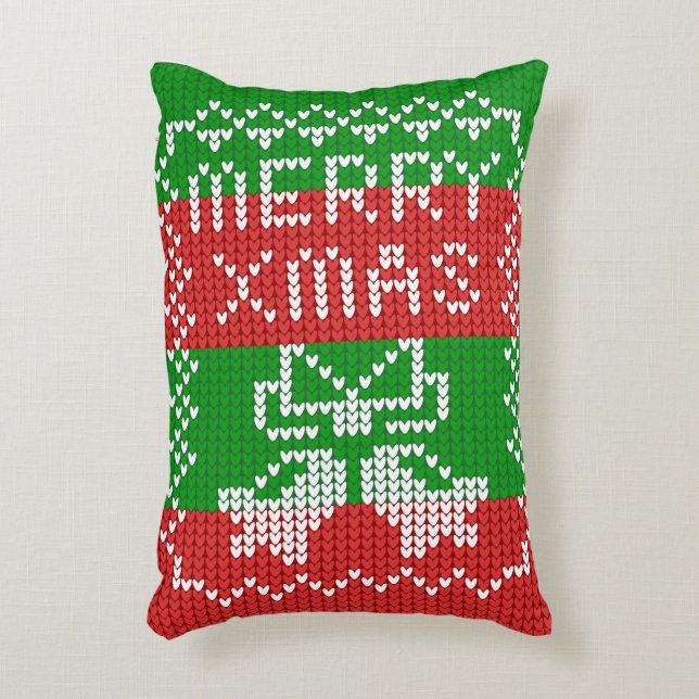 Coussins Décoratifs Vilain pull motif sonnettes Joyeux fils Xmas (Devant(Vertical))