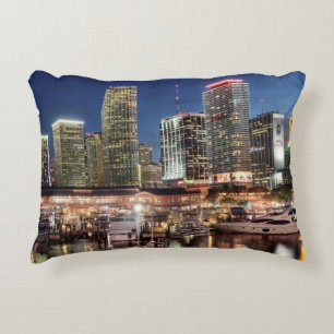 Coussins Décoratifs Ville d'horizon de Miami en Floride