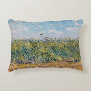 Coussins Décoratifs Vincent van Gogh - Champ de blé avec une lark