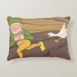 Coussins Décoratifs Vintage fable d'Ésope L'oie qui pondait l'oeuf d'o