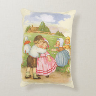 Coussins Décoratifs Vintage Georgie Porgie Mère Goose Nursery Rhymes
