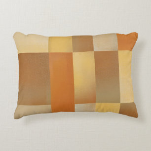 Coussins Décoratifs Vintage Mid-Century moderne Orange Or Brown