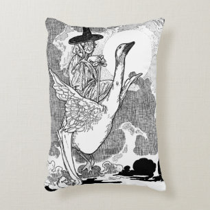 Coussins Décoratifs Vintage Mother Goose victorienne par Charles Robin