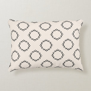 Coussins Décoratifs Vintage motif sans couture ornementale. Noir et bl