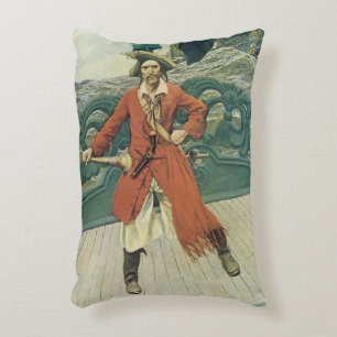 Coussins Décoratifs Vintage Pirates, capitaine Keitt par Howard Pyle