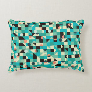 Coussins Décoratifs Vintage seamless pattern with triangles and circle