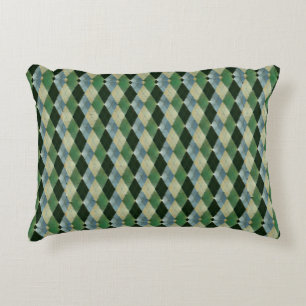 Coussins Décoratifs Vintage Vert beige géométrique St Patrick motif