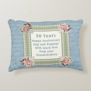 Coussins Décoratifs Vintage victorien damassé délavé Memory 