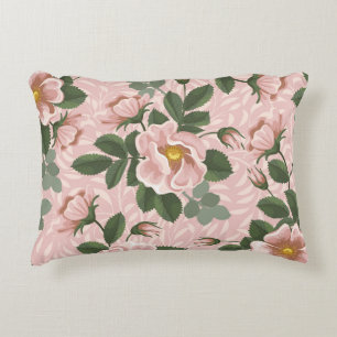 Coussins Décoratifs Vintages Roses sauvages : Arrière - plan floral