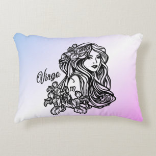 Coussins Décoratifs Virgo La Vierge Zodiac Purple