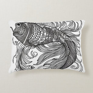 Coussins Décoratifs Visage du poisson