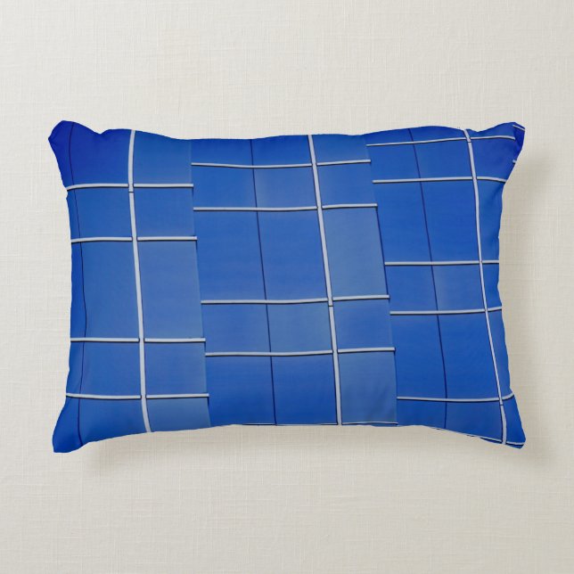 Coussins Décoratifs Vitraux bleus et blancs (Devant)