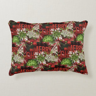 COUSSINS DÉCORATIFS ***VOEUX DE NOËL POUR VOUS*** NOËL