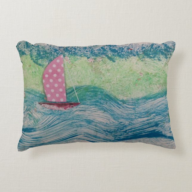 Coussins Décoratifs Voile rose Polkadot (Devant)