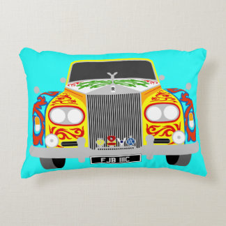 Coussins Décoratifs Voiture de limousine psychédélique de la rock star