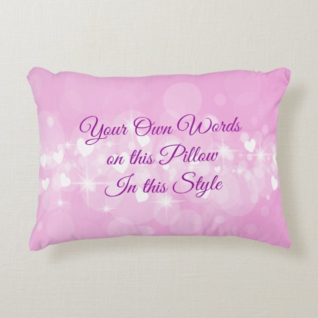 Coussins Décoratifs Vos propres mots mes mots texte customisé Coeur ro (Devant)