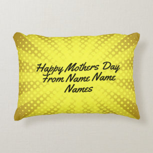 Coussins Décoratifs Vos propres mots mon mot texte customisé Yellow Su