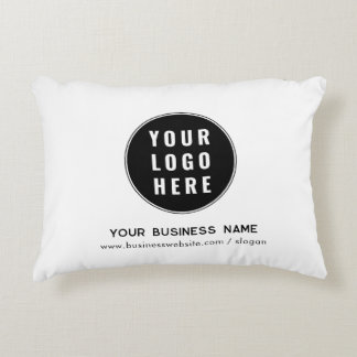 Coussins Décoratifs Votre logo d'entreprise et site Web de l'entrepris