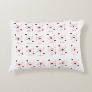 Coussins Décoratifs Vous êtes à moi Art de ligne de cœur minimaliste