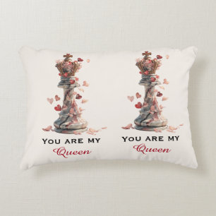 Coussins Décoratifs Vous êtes ma Reine Chess pour la Saint-Valentin