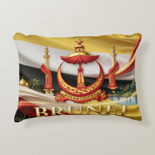 Coussins Décoratifs Voyage au patrimoine du drapeau de BRUNEI