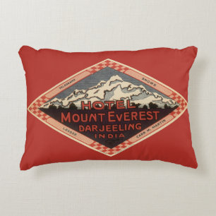 Coussins Décoratifs Voyage Vintage, Mont Everest, Darjeeling Inde
