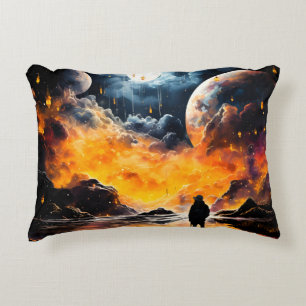 Coussins Décoratifs Voyageur astronaute Horizon cosmique Journey