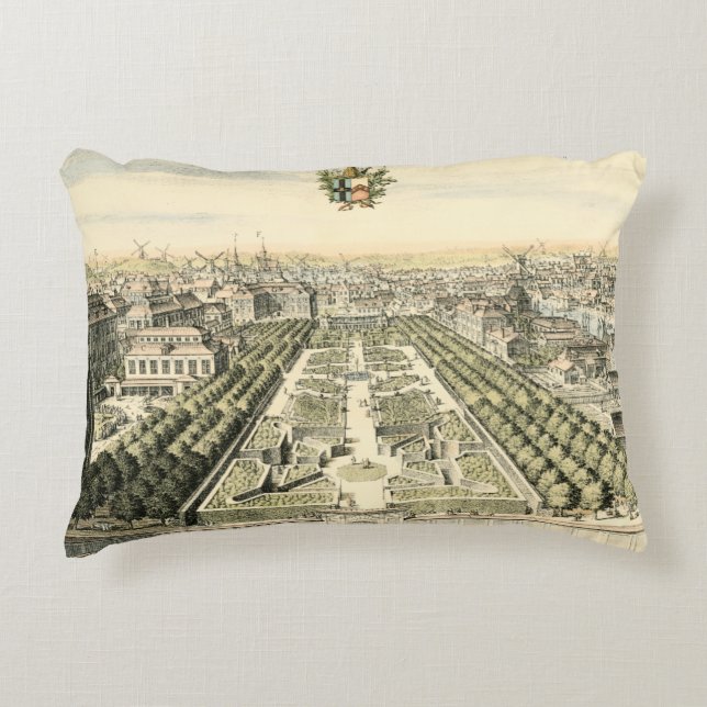 Coussins Décoratifs Vue aérienne du jardin formel par Eric Dahlbergh (Devant)