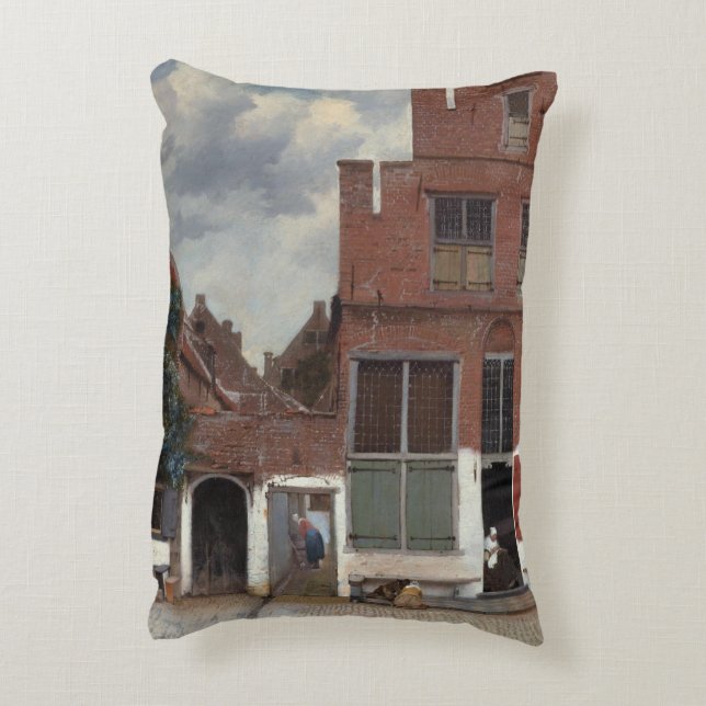 Coussins Décoratifs Vue des maisons à Delft par Johannes Vermeer (Dos(Vertical))