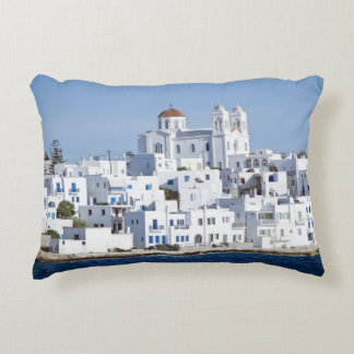 Coussins Décoratifs Vue sur l'île de Paros Village Naoussa