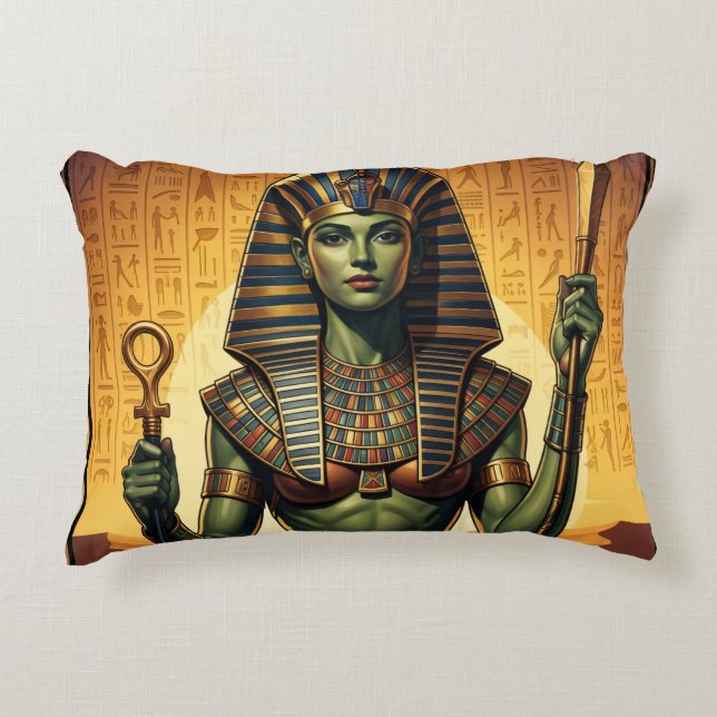 Coussins Décoratifs Wadjet – Egyptian Cobra Goddess´4 (Devant)